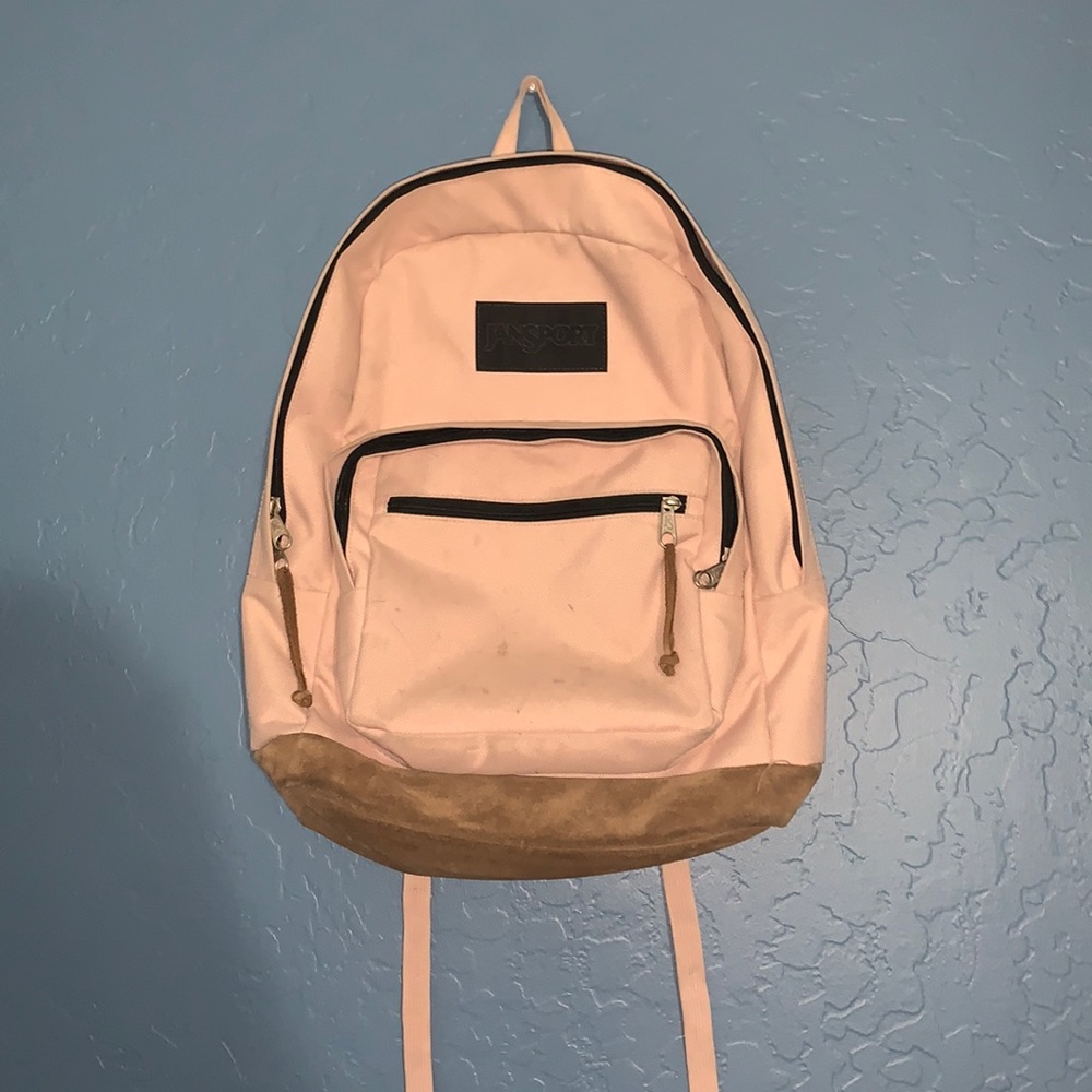 Jansport pink 3 pocket backpack